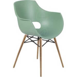 COLLAR WOOD – Poltrona Polipropilene e legno