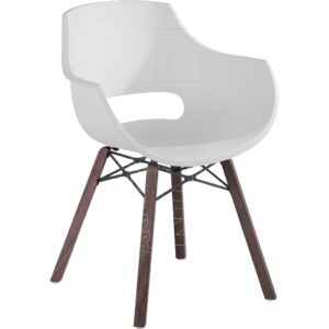 COLLAR WOOD IROKO – Poltrona Polipropilene e legno Iroko