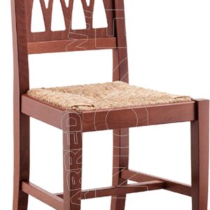 LOLA SP – Sedia Legno-Sedile Paglia