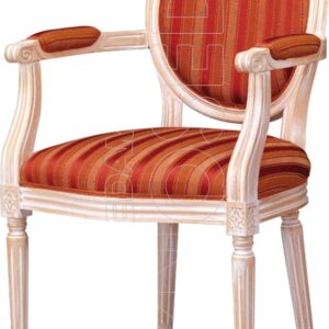 LUIGI XV B SI – Poltroncina Legno Imbottita