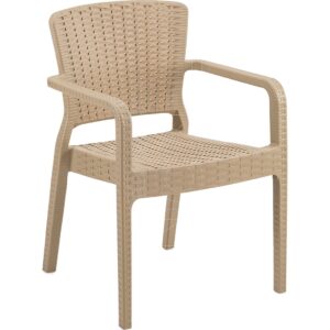 MYTHO P – Poltrona Polipropilene stampato Rattan