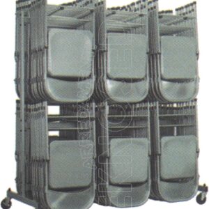 Carrello per sedie CUSTOM JOB. in acciaio verniciato a polveri.